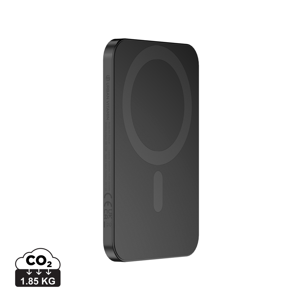 Powerbank 3000mAh en plastique/alu RCS UrbanVitamin Burbank, noir ...