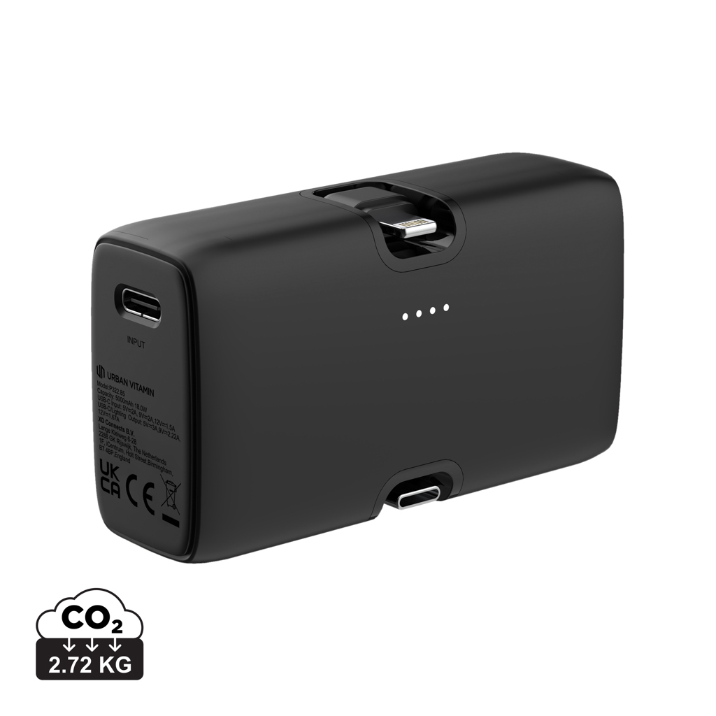 Los Angeles RCS rplastic 20W PD powerbank, black - Urban Vitamin